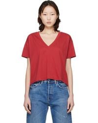 Loulou de Saison - 'Faaa Lds' V-Neck T-Shirt - Lyst