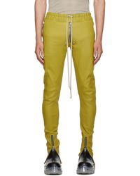 Rick Owens - Green Gary Leather Pants - Lyst