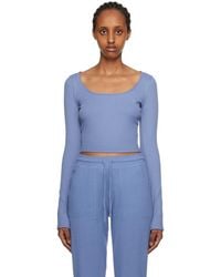 Alo Yoga - Blue Show Stopper Top - Lyst