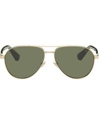 Burberry - Metal Shield Aviator Sunglasses​ - Lyst