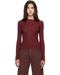 Baserange - Burgundy Pama Long Sleeve T-Shirt - Lyst