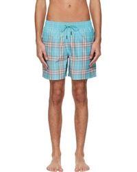 Burberry - Gradient Check Swim Shorts - Lyst