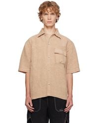 Amiri - Script Linen Shirt - Lyst