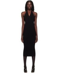 Balmain - Halter Midi Dress - Lyst