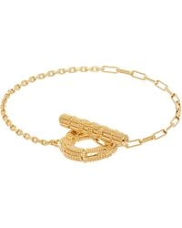 Burberry - Check Granulation T-Bar Bracelet​ - Lyst