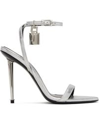Tom Ford - Padlock Pointy Naked Heeled Sandals - Lyst