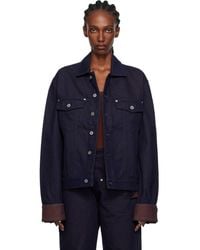 JW Anderson - Turn Up Cuff Denim Jacket - Lyst