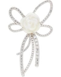 ShuShu/Tong - Yvmin Edition Faux-Pearl Chain Bow Rose Single Earring - Lyst
