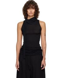 LE17SEPTEMBRE - Scarf Sleeveless Jersey Top - Lyst