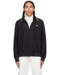 Fred Perry - F perry blouson brentham noir - Lyst