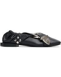 Toga - Cross Strap Ballerina Flats - Lyst