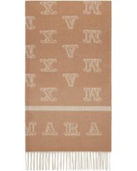 Max Mara - タン Wsklause マフラー - Lyst