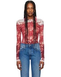 Jean Paul Gaultier - レッド&ホワイト The Diablo シャツ - Lyst
