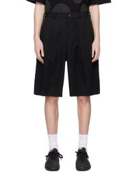COMME DES GARÇON BLACK - ブラック Polyester ショートパンツ - Lyst