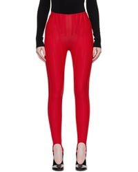 Mugler - Ssense Exclusive Corseted Leggings - Lyst