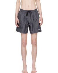Versace - Gray Barocco Reversible Swim Shorts - Lyst
