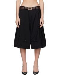 【関税込み】HODAKOVA Upside Down Trouser ベスト HODAKOVA Suit Wide Trouser Shorts in Black | Lyst