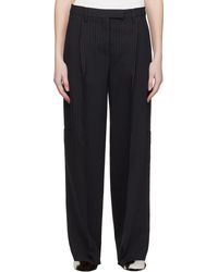 Acne Studios - ブラック ピンストライプ テーラードパンツ - Lyst