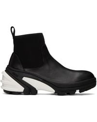 1017 ALYX 9SM - Black Leather Mid Chelsea Boots - Lyst