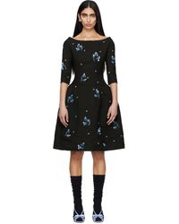 ShuShu/Tong - Corset Waist Off-Shoulder Midi Dress - Lyst