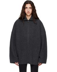 Frankie Shop - Veda Oversized Zip-Up Cardigan - Lyst
