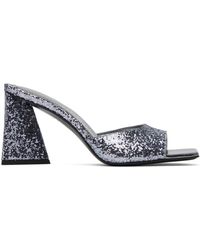 The Attico - Mules mini devon argentées - Lyst