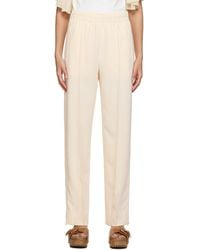 See By Chloé - Off-white City Fluid Trousers - Lyst