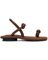 OSOI Tie Ring Sandals - Brown