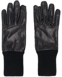 Rick Owens - Black Short Ribcuff Gloves - Lyst
