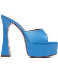 AMINA MUADDI - Ssense Exclusive Dalida Slipper 140 Heeled Sandals - Lyst