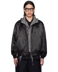 Engineered Garments - Stand Collar Bomber Jacket - Lyst