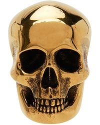 Alexander McQueen - Gold Skull Earring - Lyst