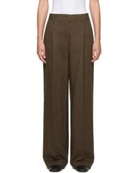 DUNST - Double Pleated Wide Chino Trousers - Lyst