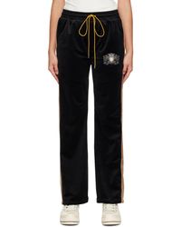 Rhude - Black Embroidered Lounge Pants - Lyst