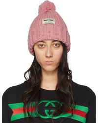 gucci winter hat with pom pom