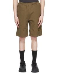AFFXWRKS - Khaki Cotton Shorts - Lyst