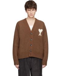 Ami Paris - Alpaca Ami De Coeur Cardigan - Lyst
