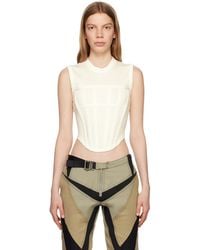 Dion Lee - White Corset Tank Top - Lyst