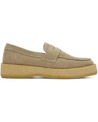 VINNY'S - Tan Creeper Loafers - Lyst