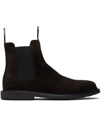 Common Projects - Waxed Suede Chelsea Boots - Lyst