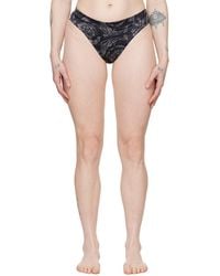 Versace - Black Barocco Briefs - Lyst