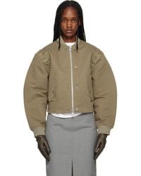 Our Legacy - Khaki Frill Bomber Jacket - Lyst