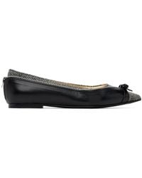 August Barron - Unzipped Ballerina Flats - Lyst