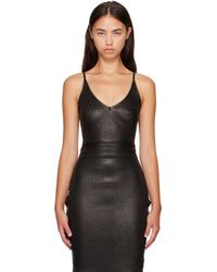 Rick Owens - Tower Stretch Leather Top - Lyst