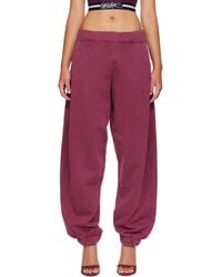 Off-White c/o Virgil Abloh - Burgundy 'Off' Stamp Balloon Sweatpants - Lyst