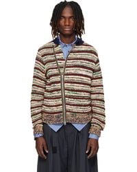Sacai - Mix Knit Blouson Cardigan - Lyst