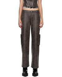 Miaou - Brown Elias Faux-leather Trousers - Lyst