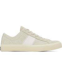 Tom Ford - グレー Cambridge スエード スニーカー - Lyst
