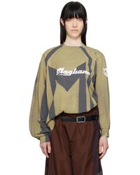 Magliano - Khaki & Phantom Twisted Long Sleeve T-Shirt - Lyst