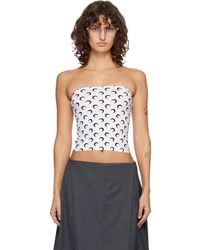 Marine Serre - Recycled Moon Jersey Second Skin Tube Top - Lyst